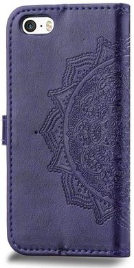 Чехол Vintage для Iphone 5 / 5s / SE книжка кожа PU фиолетовый
