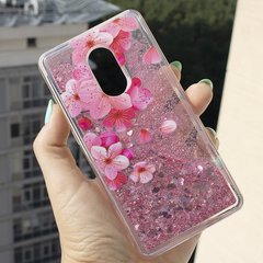 Чехол Glitter для Xiaomi Redmi Note 4x / Note 4 Global Бампер Жидкий блеск Sakura УЦЕНКА