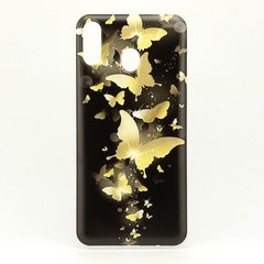 Чехол Print для Samsung Galaxy M20 силиконовый бампер Butterflies Gold