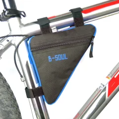Велосипедная треугольная сумка B-Soul велосумка на раму Black-Blue