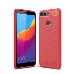 Чохол Carbon для Huawei Y6 Prime 2018 5.7 "бампер Red