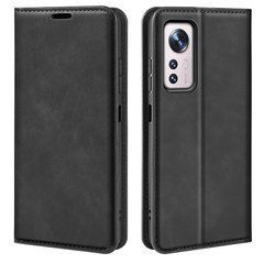 Чехол Taba Retro-Skin для Xiaomi Redmi Note 12S книжка с визитницей кожа PU черный