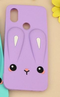 Чехол Funny-Bunny 3D для Xiaomi Mi A2 Lite / Redmi 6 Pro бампер резиновый Сиреневый