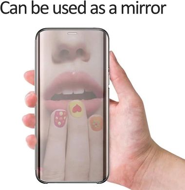 Чехол Mirror для Xiaomi Poco M5s книжка зеркальный Clear View Silver