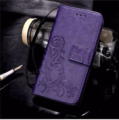 Чохол Clover для iPhone 5 / 5s / SE Книжка шкіра PU Purple