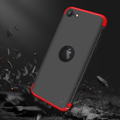 Чехол GKK 360 для Iphone SE 2020 Бампер оригинальный с вырезом Black-Red