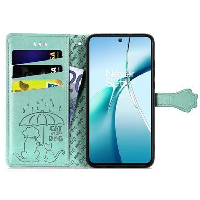 Чохол Embossed Cat and Dog для Xiaomi Poco C85 4G EU 173 mm книжка шкіра PU з візитницею м'ятний