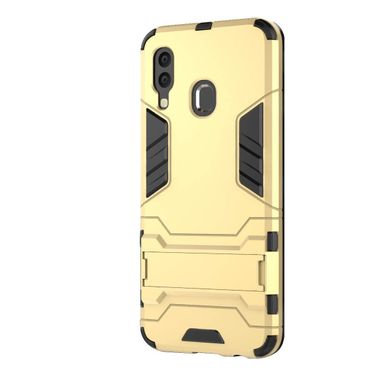 Чехол Iron для Samsung Galaxy A40 2019 / A405F бронированный бампер Броня Gold