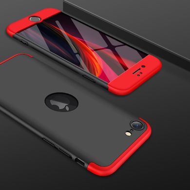 Чохол GKK 360 для Iphone SE 2020 Бампер оригінальний з вирізом Black-Red
