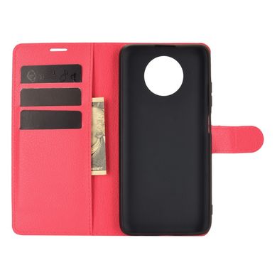 Чехол IETP для Xiaomi Redmi Note 9T книжка кожа PU с визитницей красный