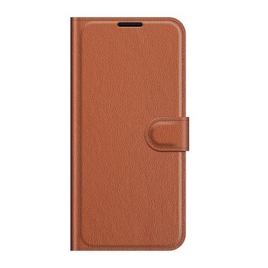 Чехол IETP для Xiaomi Redmi Note 10 Pro книжка кожа PU с визитницей коричневый