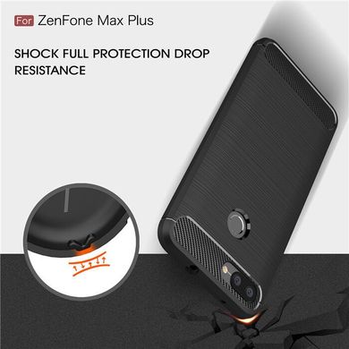 Чехол Carbon для Asus ZenFone Max Plus (M1) / ZB570TL X018D бампер Black