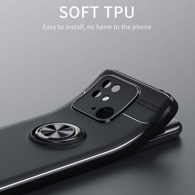 Чехол TPU Ring для Xiaomi Redmi 10C бампер противоударный с подставкой кольцом Black