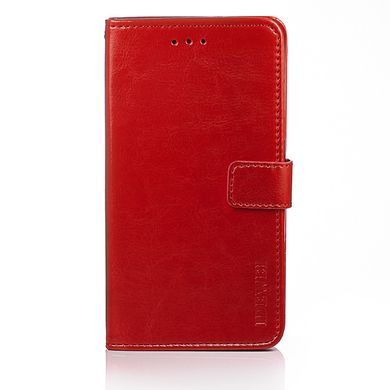Чохол Idewei для Samsung Galaxy A02s / A025 книжка шкіра PU з візитниці червоний
