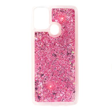Чехол Glitter для Samsung Galaxy M31 / M315 бампер жидкий блеск розовый