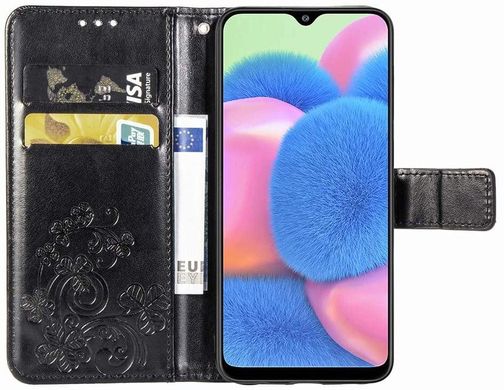 Чехол Clover для Samsung Galaxy A30S 2019 / A307F книжка кожа PU черный