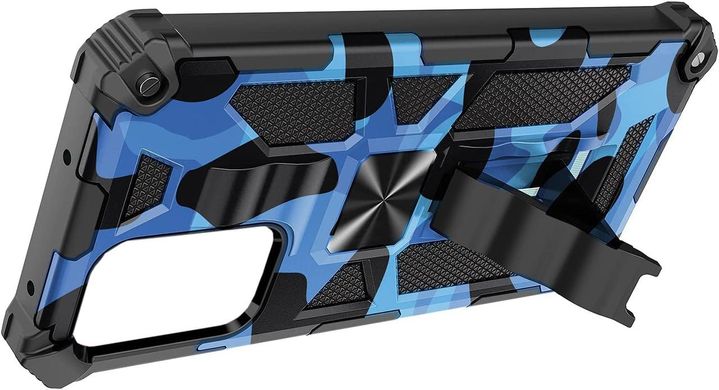 Чехол Military Shield для Samsung Galaxy A04e / A042 бампер противоударный с подставкой Blue