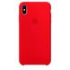 Чехол Silicone Сase для Iphone X бампер накладка Red