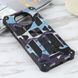 Чехол Military Shield для Xiaomi Poco X3 / X3 Pro бампер противоударный с подставкой Navy-Blue