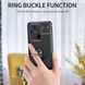 Чехол TPU Ring для Xiaomi Redmi 10C бампер противоударный с подставкой кольцом Black