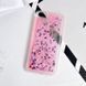 Чехол Glitter для Iphone 5 / 5s / SE Бампер Жидкий блеск сердце розовый УЦЕНКА