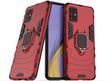 Чохол Iron Ring для Samsung Galaxy A51 2020 / A515 протиударний бампер з підставкою Red