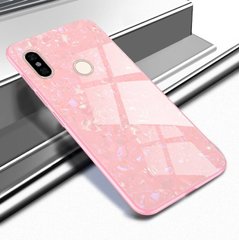 Чехол Marble для Xiaomi Mi 8 бампер мраморный оригинальный Розовый