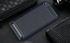 Чехол Carbon для Xiaomi Redmi 5A бампер Blue