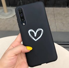 Чехол Style для Samsung Galaxy A50 2019 / A505F силиконовый бампер Черный Heart