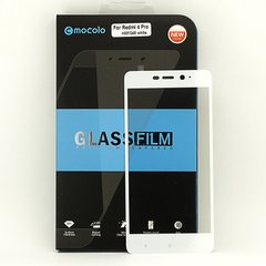 Защитное стекло Mocolo для Xiaomi Redmi 4 3/32 / Redmi 4 Prime / Redmi 4 PRO полноэкранное белое