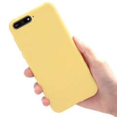 Чохол Style для Huawei Y6 2018 Бампер силіконовий без відбитка жовтий