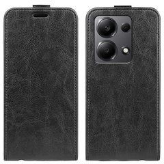 Чехол IETP для Xiaomi Redmi Note 13 Pro 4G флип вертикальный кожа PU черный