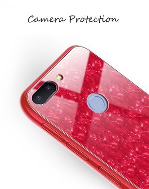 Чехол Marble для Xiaomi Redmi 6 бампер мраморный Оригинальный Красный