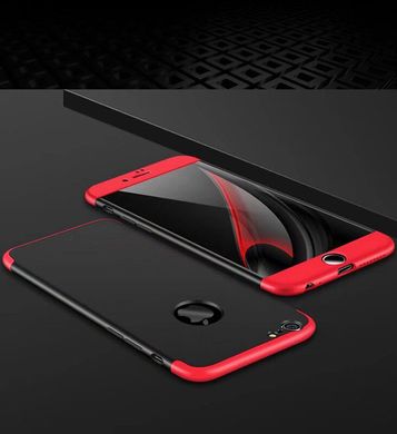 Чехол GKK 360 для Iphone 7 Plus / 8 Plus Бампер оригинальный с вырезом black+red