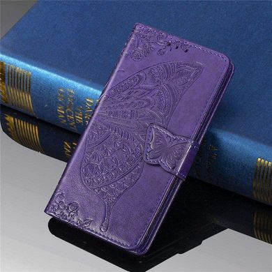 Чехол Butterfly для Samsung A50 2019 / A505F книжка кожа PU фиолетовый