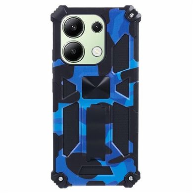 Чохол Military Shield для Xiaomi Redmi Note Pro 13 5G бампер протиударний з підставкою Blue