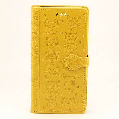Чохол Cat and Dog для Samsung Galaxy S20 Ultra книжка шкіра PU Жовтий