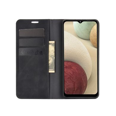 Чехол Taba Retro-Skin для Samsung Galaxy A12 2021 / A12 книжка кожа PU с визитницей черный
