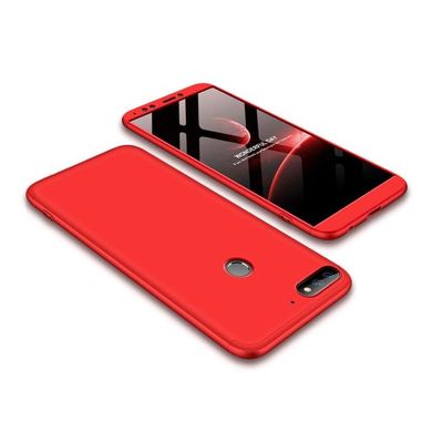 Чехол GKK 360 для Huawei Y7 2018 / Y7 Prime 2018 (5.99") бампер накладка оригинальный Red