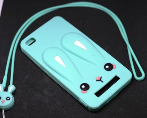 Чехол Funny-Bunny 3D для Xiaomi Redmi 5a Бампер резиновый голубой
