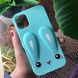 Чехол Funny-Bunny для Iphone 11 Pro Max бампер резиновый заяц Голубой