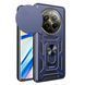 Чехол Hide Shield для Realme 12 Plus 5G / RMX3867 бампер противоударный с подставкой кольцом Blue