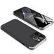 Чехол GKK 360 для Iphone 13 Pro Бампер противоударный Black-Silver