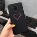 Чехол Style для Xiaomi Redmi Note 9S силиконовый бампер Черный Big Heart