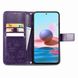 Чехол Clover для Xiaomi Redmi Note 10 Pro книжка кожа PU с визитницей фиолетовый