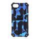 Чехол Military Shield для Iphone 6 Plus / Iphone 6s Plus бампер противоударный с подставкой Blue