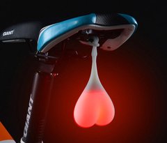 Габаритный фонарь Bike Balls задний яйца для велосипеда Красный