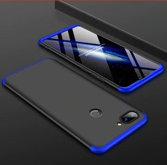 Чехол GKK 360 для Xiaomi Mi 8 Lite бампер оригинальный Black-Blue