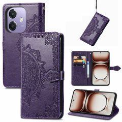 Чехол Vintage для OPPO A3X / CPH2641 книжка кожа PU с визитницей фиолетовый