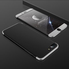 Чехол GKK 360 для Iphone 6 / 6s Бампер оригинальный без выреза Black-Silver